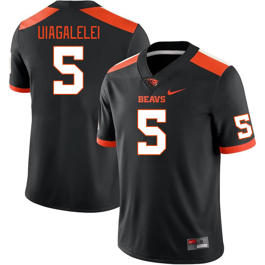 Men #5 DJ Uiagalelei Oregon State Beavers College Football Jerseys Stitched Sale-Black - Click Image to Close